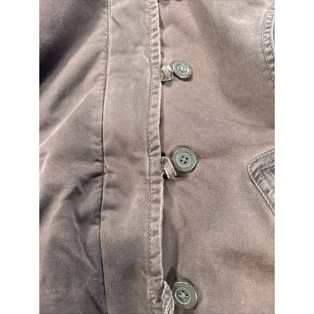 Vintage Abercrombie & Fitch Jacket Womens Large Brown Faux Fur Lined Bomber Y2K - Picture 6 of 11
